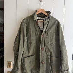 Ben Sherman Plectrum Green Khaki Field Jacket Utility Style